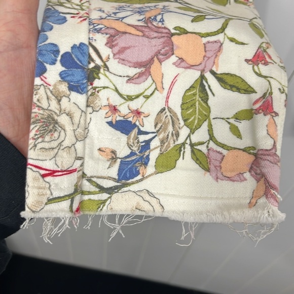 J. Jill Womens Jeans 0P Pink Blue Green Authentic Fit Slim Ankle Floral Stretch - Picture 5 of 15